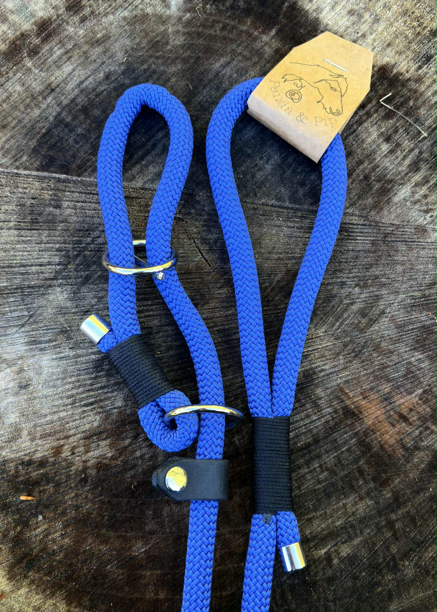 'Panda & Pip' Slip/Figure-8 Lead