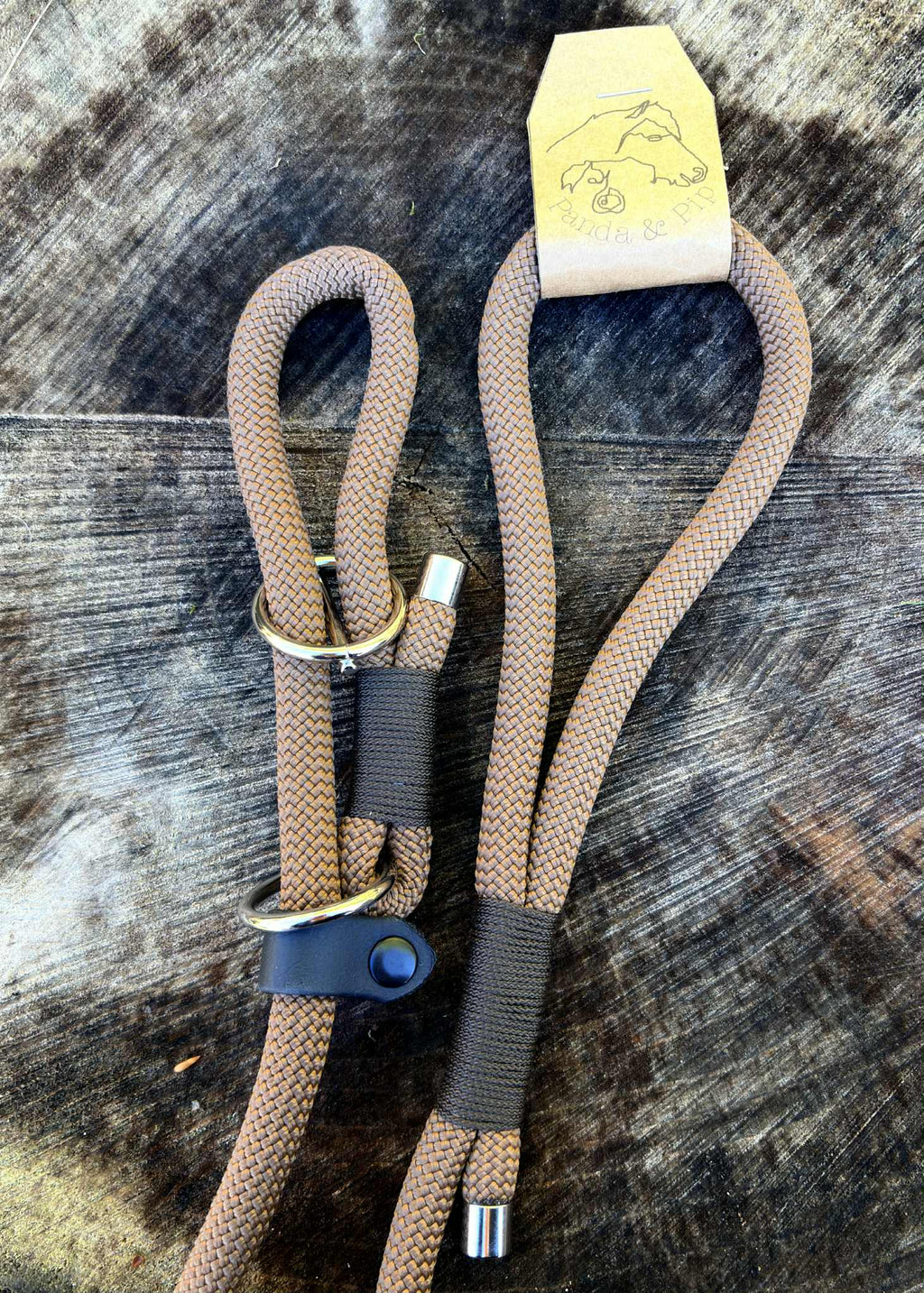 'Panda & Pip' Slip/Figure-8 Lead