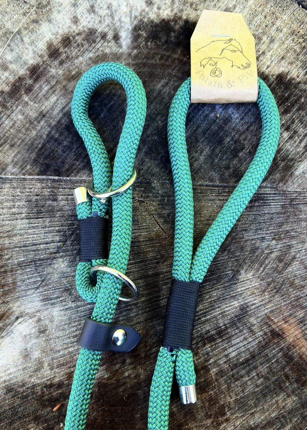 'Panda & Pip' Slip/Figure-8 Lead